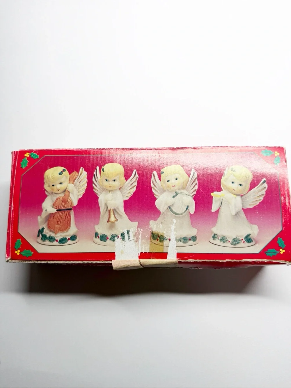 Vintage Handcrafted Porcelain Quartet Angels